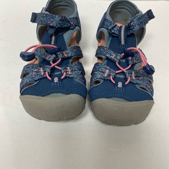 Keen Seacamp II CNX Blue & Peach Size 4 Kid Sandals - Picture 3 of 6
